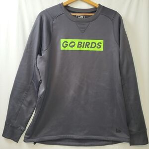 New Era Fleece Crewneck Sweatshirt Philadelphia Eagles Go Birds Men's Size XL‎